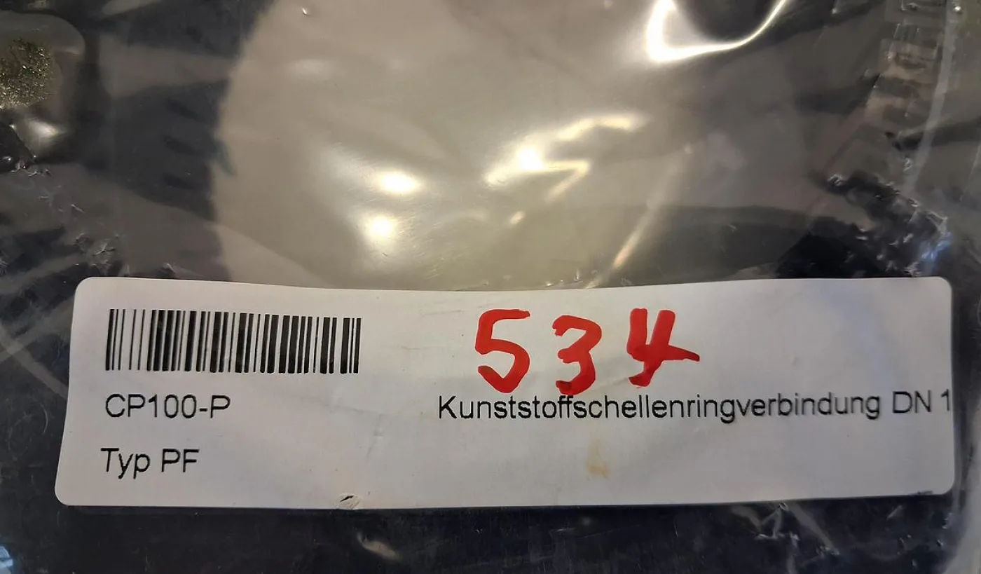 Normag Kunststoff-Schellenringverbindung Typ PF DN100 - 3