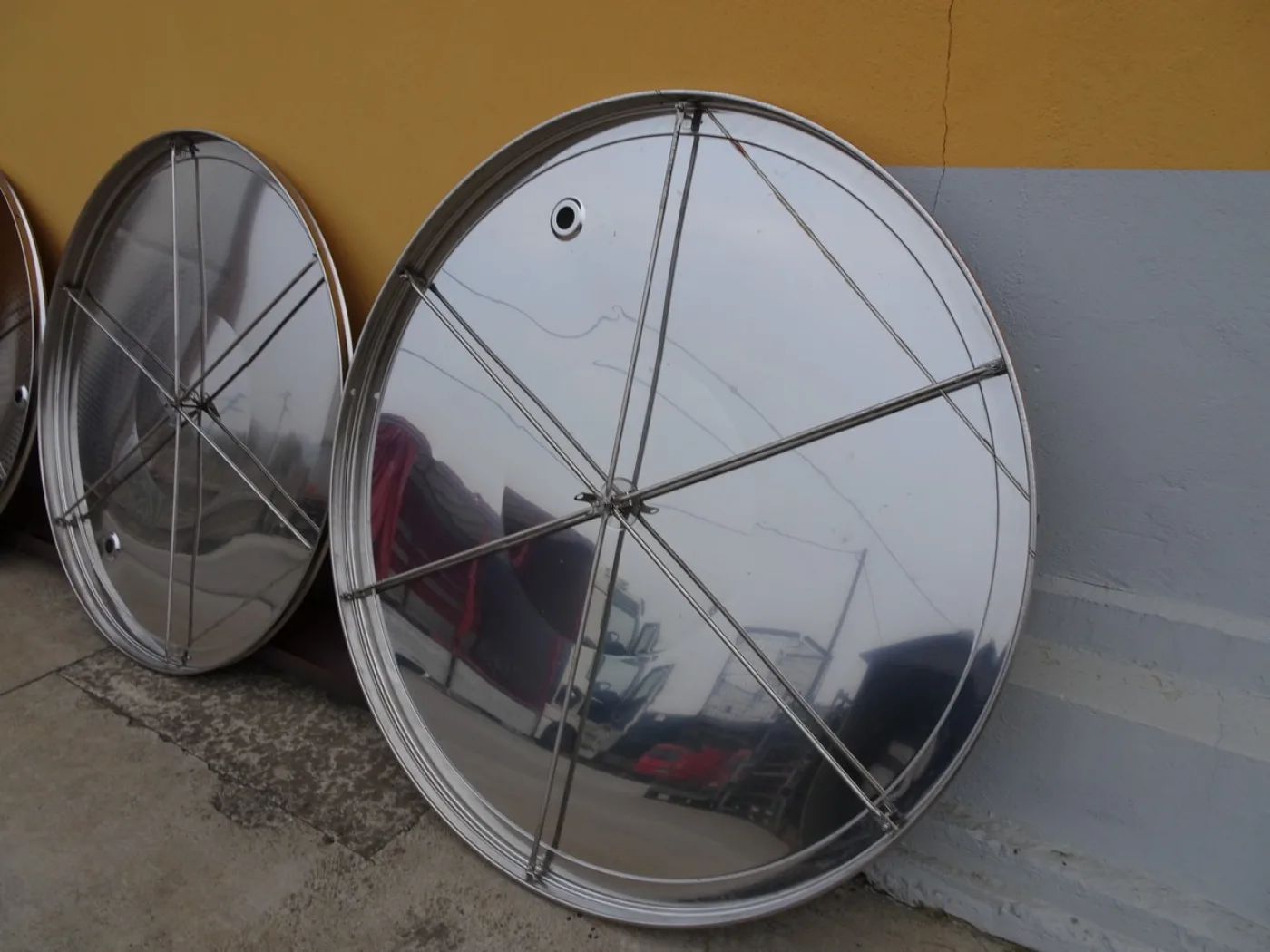 STAINLESS STEEL TANKS CAPACITY LITERS 5000 PNEUMATIC FLOATING LID CONICAL BOTTOM NEW EQUIPMENT - 4