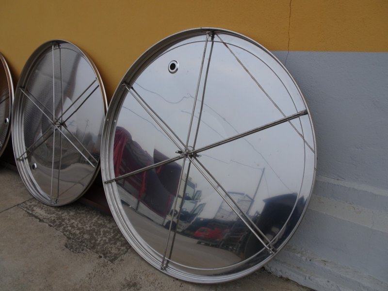 STAINLESS STEEL TANKS CAPACITY LITERS 5000 PNEUMATIC FLOATING LID CONICAL BOTTOM NEW EQUIPMENT