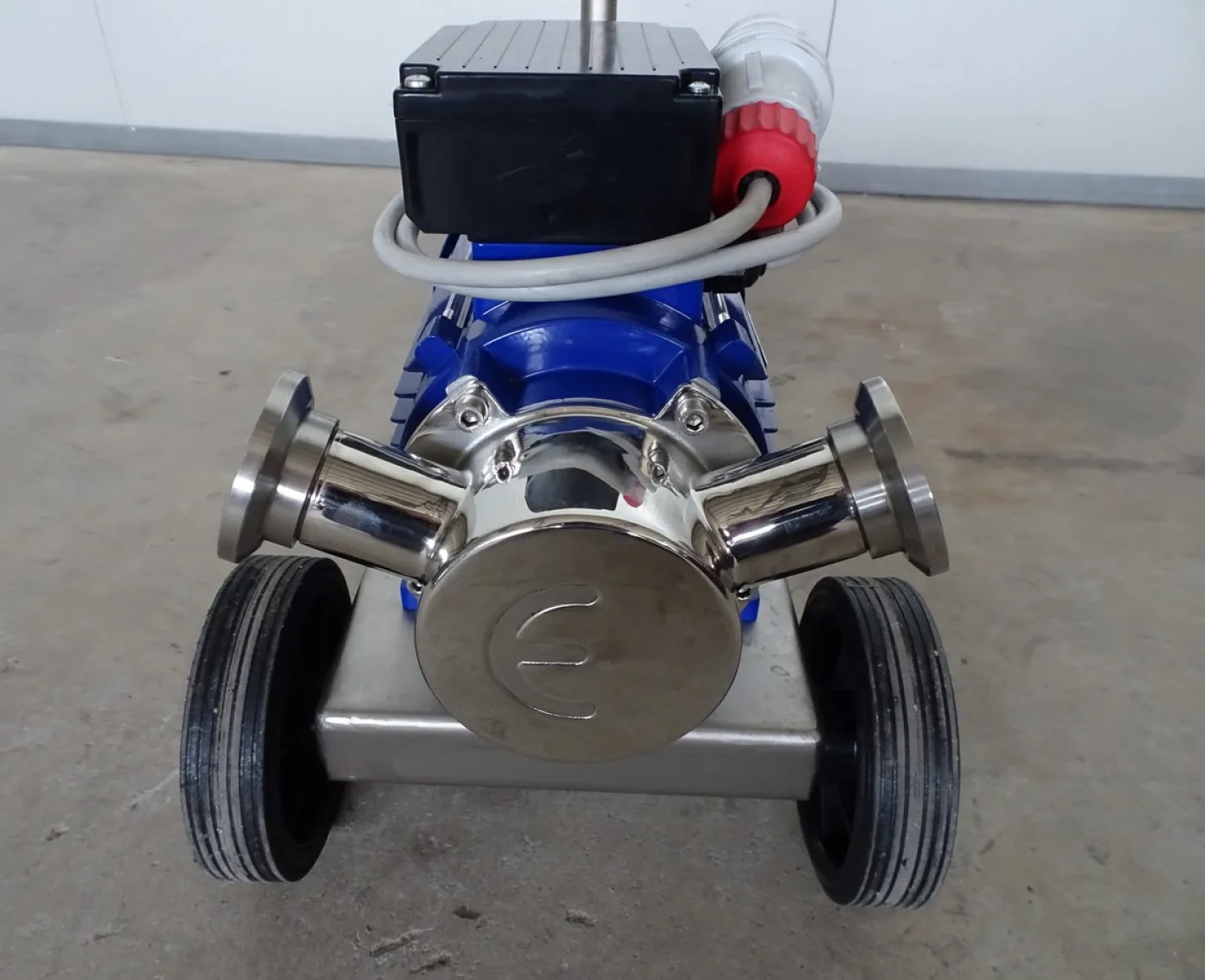 PUMP – ELECTRIC PUMP IN STAINLESS STEEL WITH FOOD NEOPRENE IMPELLER MOD. EURO 40 1 SPEED THREE PHASE 380 VOLT NEW MACHINE - 8