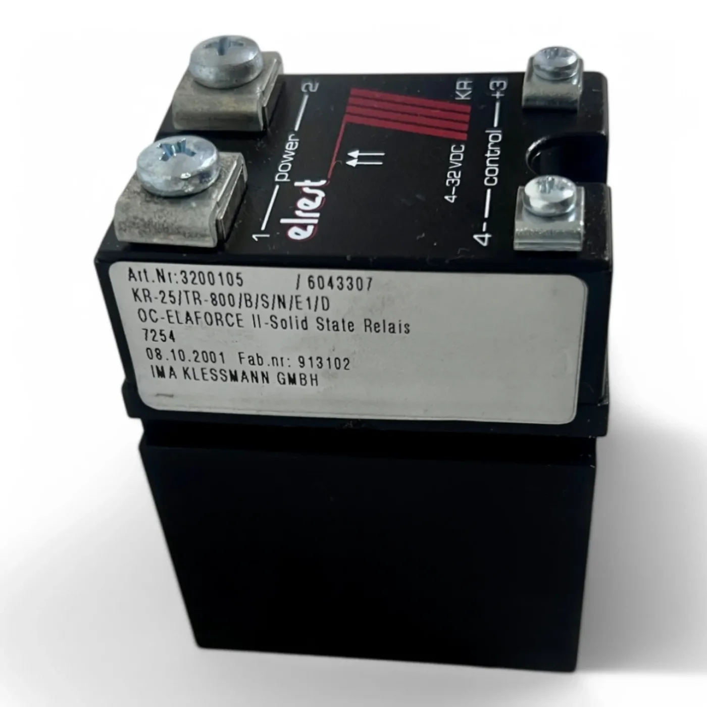 Elrest OC-ELA FORCE II Solid-State Relais IMA 3200105 / 6043307 - 3