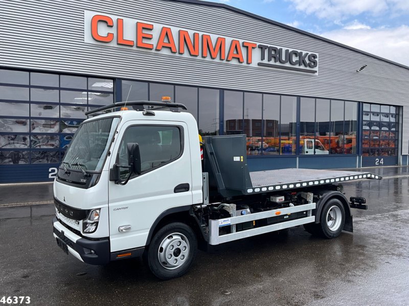 FUSO Canter Euro 6 Hyvalift 5 Ton haakarmsysteem + Flatbedcontainer Just 44.417 km!