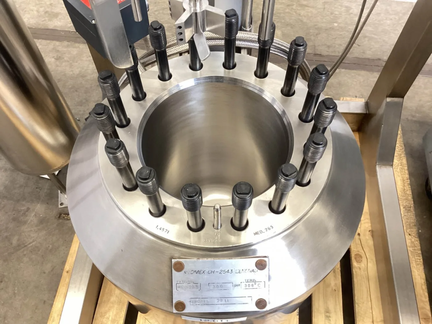 Medimex MED 265 (300 bar: 300°C) - Stainless Steel Reactor - 8