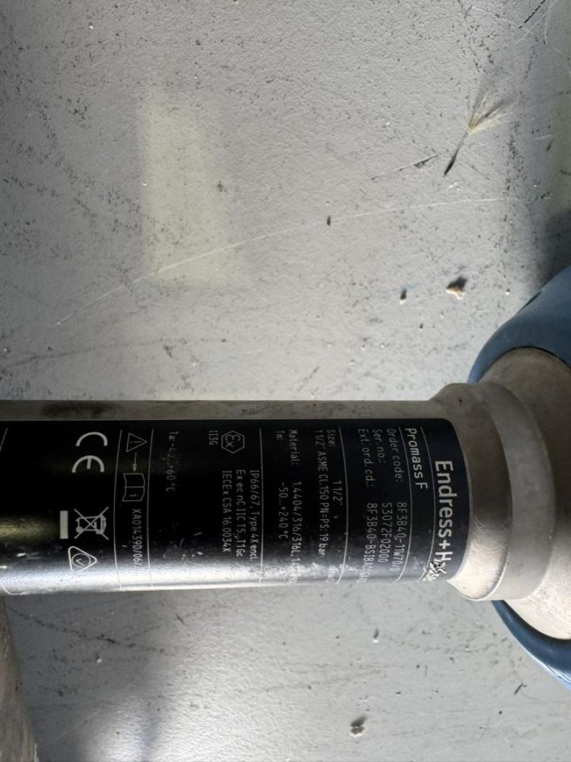 2021 Endress+Hauser Coriolis flow meter