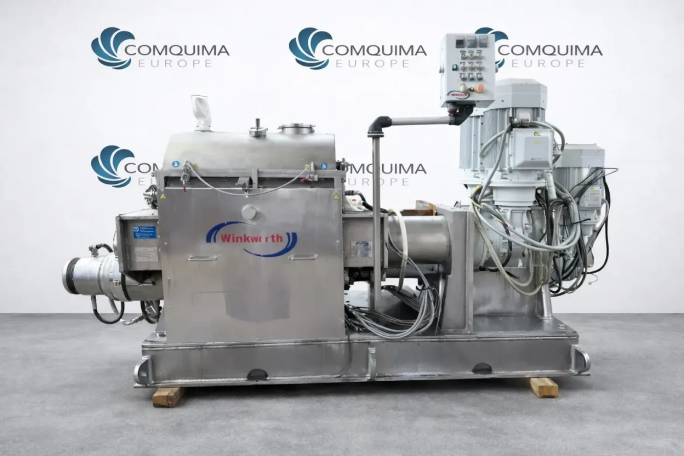 DOUBLE SIGMA MIXER WINKWORTH ZX500-6 IN STAINLESS STEEL 304 778 LITERS WITH JACKET AND EXTRUSION SCREW USED - 7