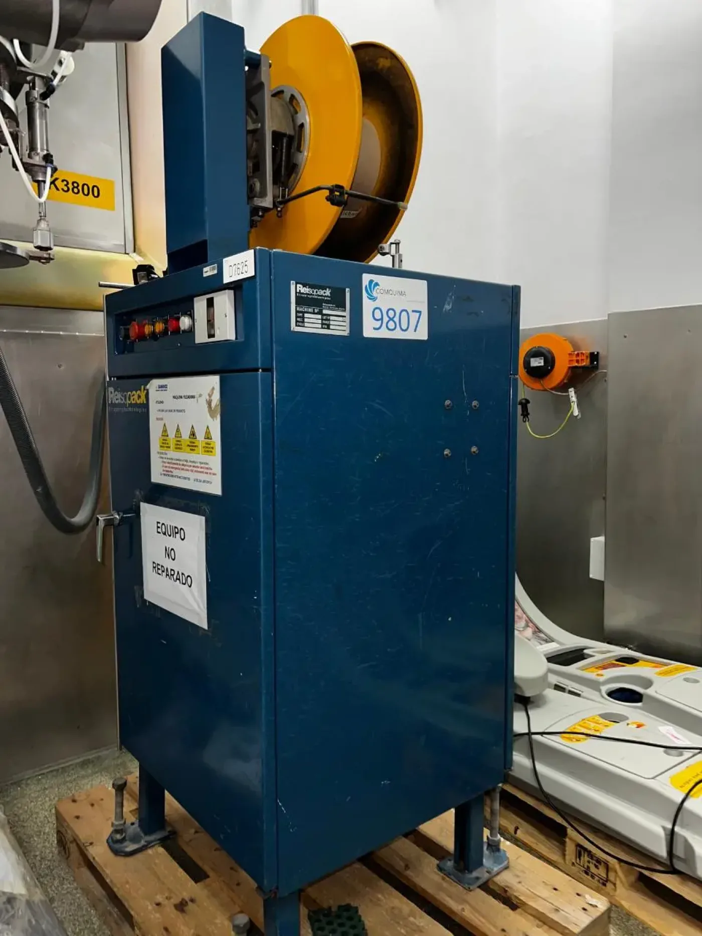 USED REISOPACK 2000 AUTOMATIC SIDE WELDING STRAPPING MACHINE 30 STRAPPING/MIN - 5