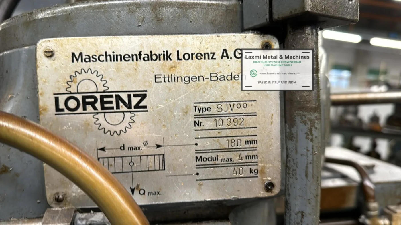 GEAR SHAPER, LORENZ - SJV00 with tilting head - Laxmi Metal & Machines, Rohtak - 3