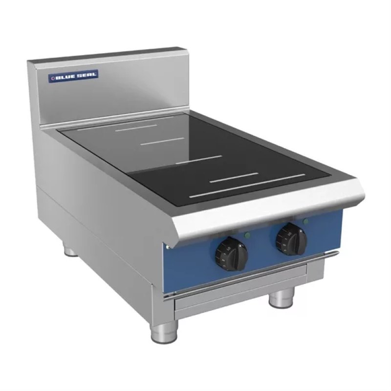 Blue Seal 2 Zone Countertop Full Area Induction Hob 10kW IN512F-B - islandcatering