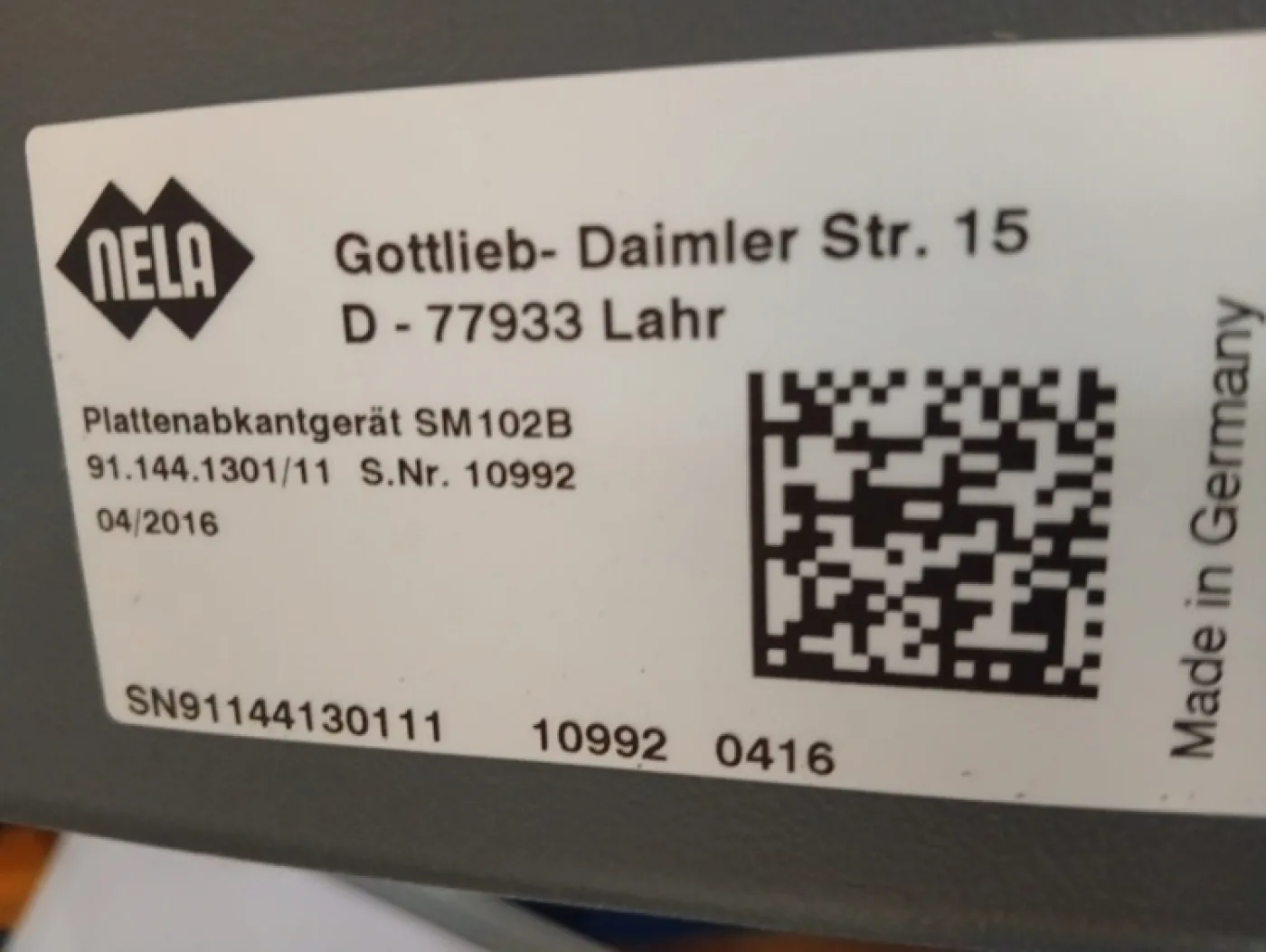 Druckplattenabkantung HD/Nela SM 102 B - 3