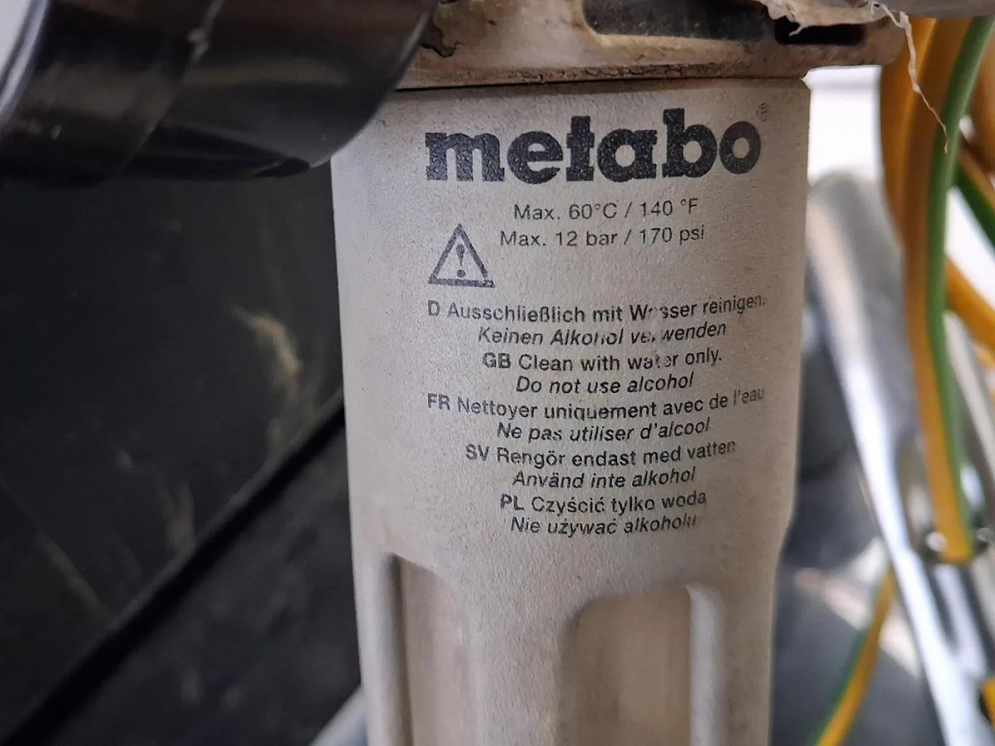 Metabo Pneumatic Diaphragm Pump Unit on Stainless Steel Frame - 8