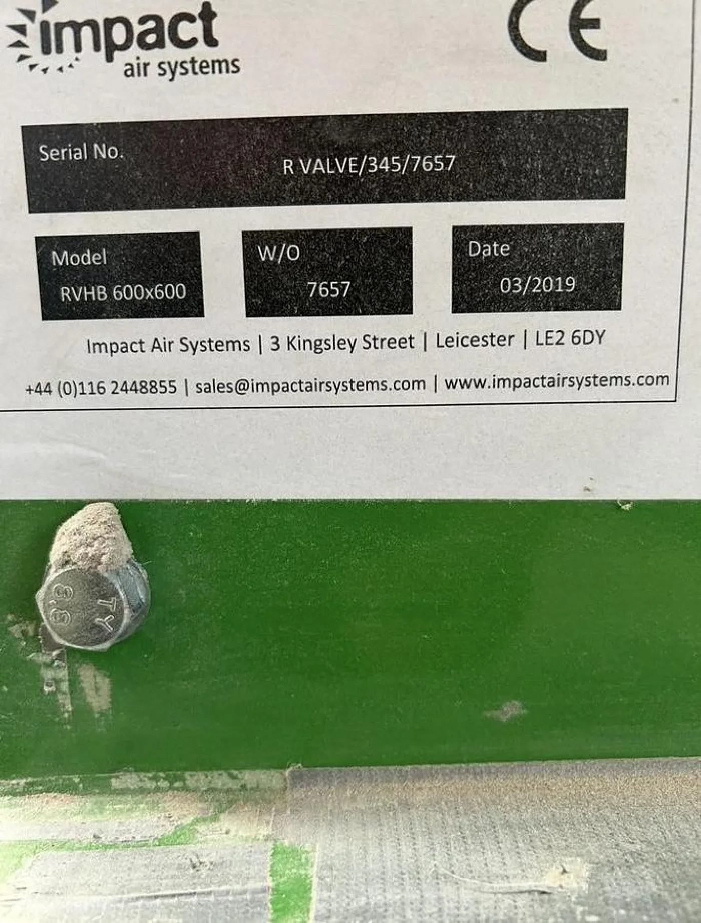 2019 Impact Air Systems RVHB 600x600 Separator - 3