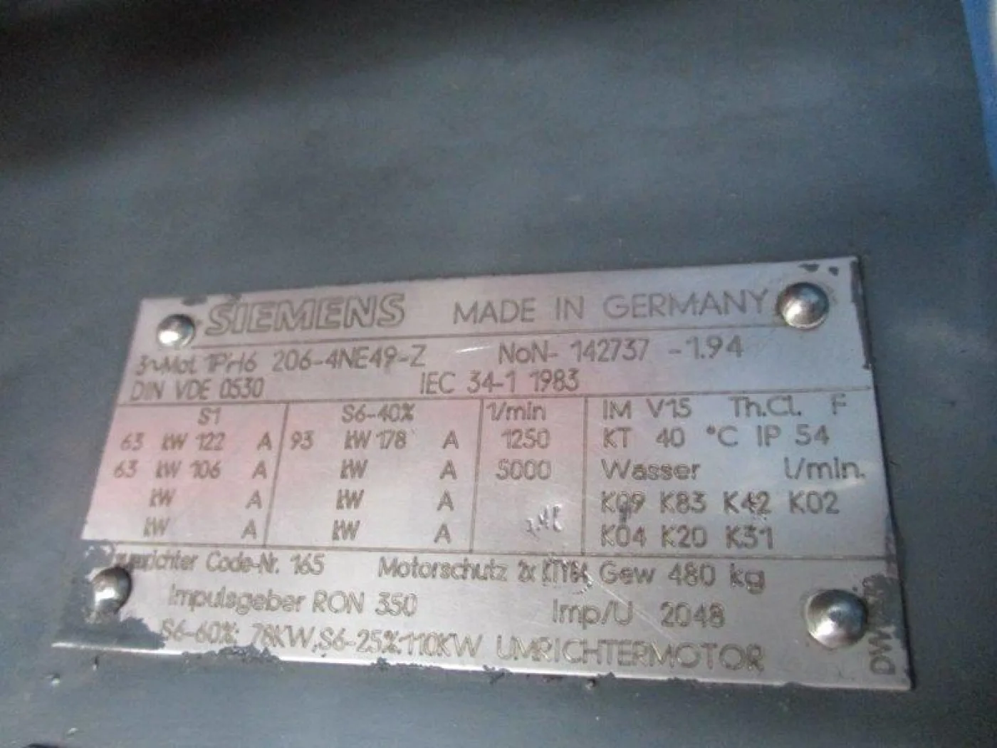 1PH6 206-4NE49-Z SIEMENS - 7