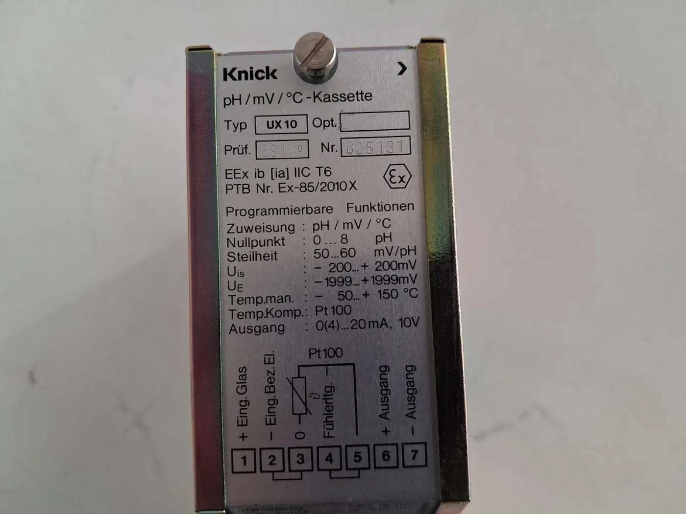 Knick UX-10 pH/mV Kassette - 4