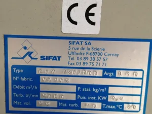 SOFFIANTE DI PLASTICA INDUSTRIALE SIFAT – MOD. CMV 250/200