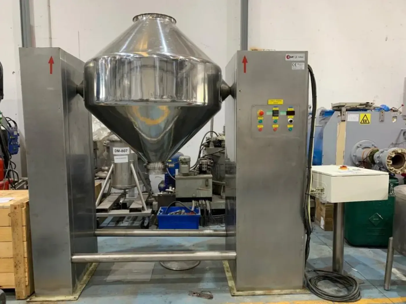 USED GLATT STAINLESS STEEL BICONO MIXER 1000 LITERS - 2