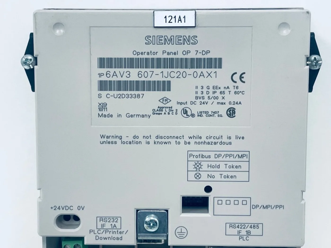 Siemens SIMATIC OP 7-DP 6AV3607-1JC20-0AX1 - 3