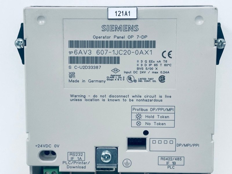Siemens SIMATIC OP 7-DP 6AV3607-1JC20-0AX1