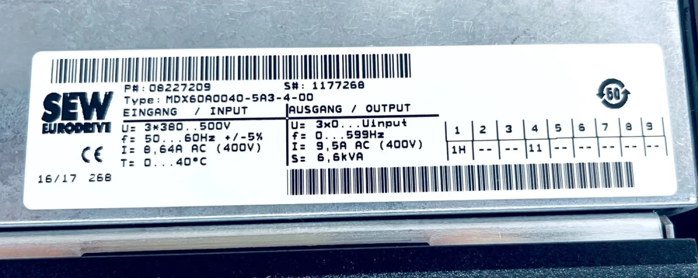SEW Eurodrive MDX61B0040-5A3-4-0T Movidrive B Umrichter - 4