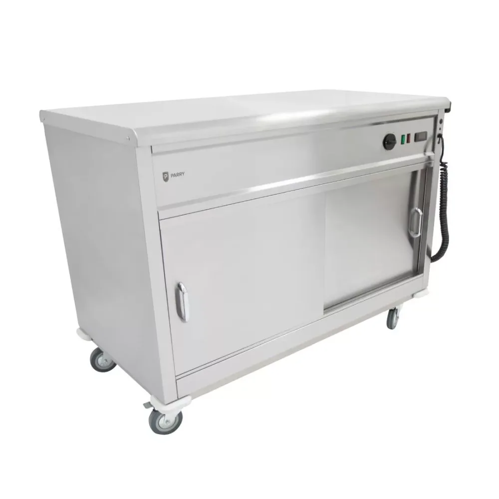 Parry Mobile Hot Cupboard with Flat Top MSF12 - islandcatering