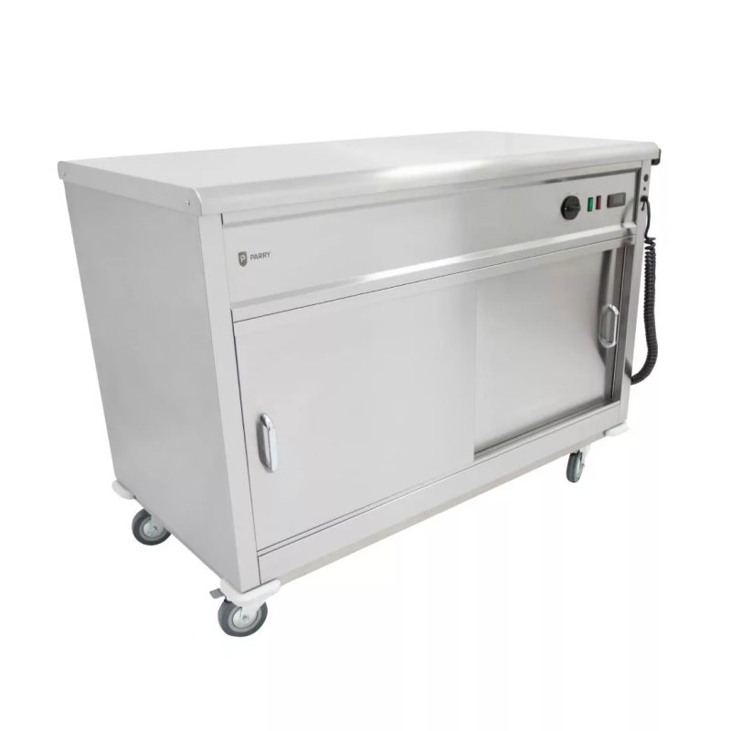 Parry Mobile Hot Cupboard with Flat Top MSF12 - islandcatering