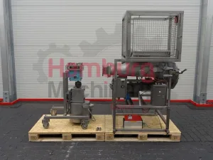 Aluminium through with augers and outfeed lobe pump, Benhil / Waukesha 034