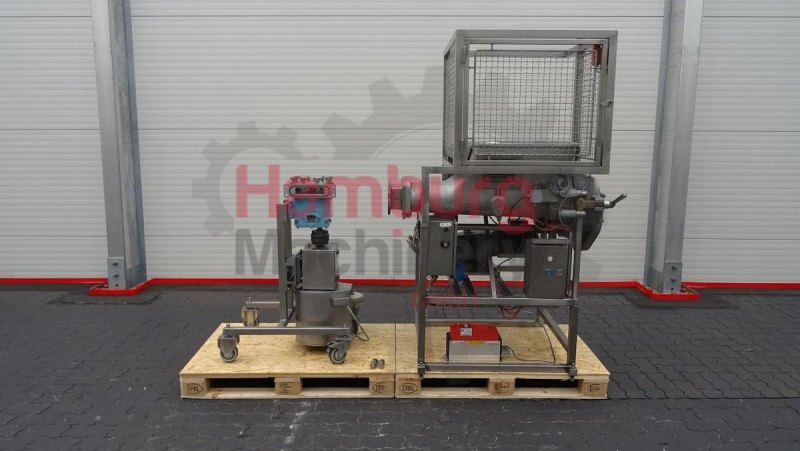 Aluminium through with augers and outfeed lobe pump, Benhil / Waukesha 034