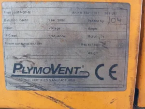 Maquina de extração de fumos PLYMOVENT MF-GF-M