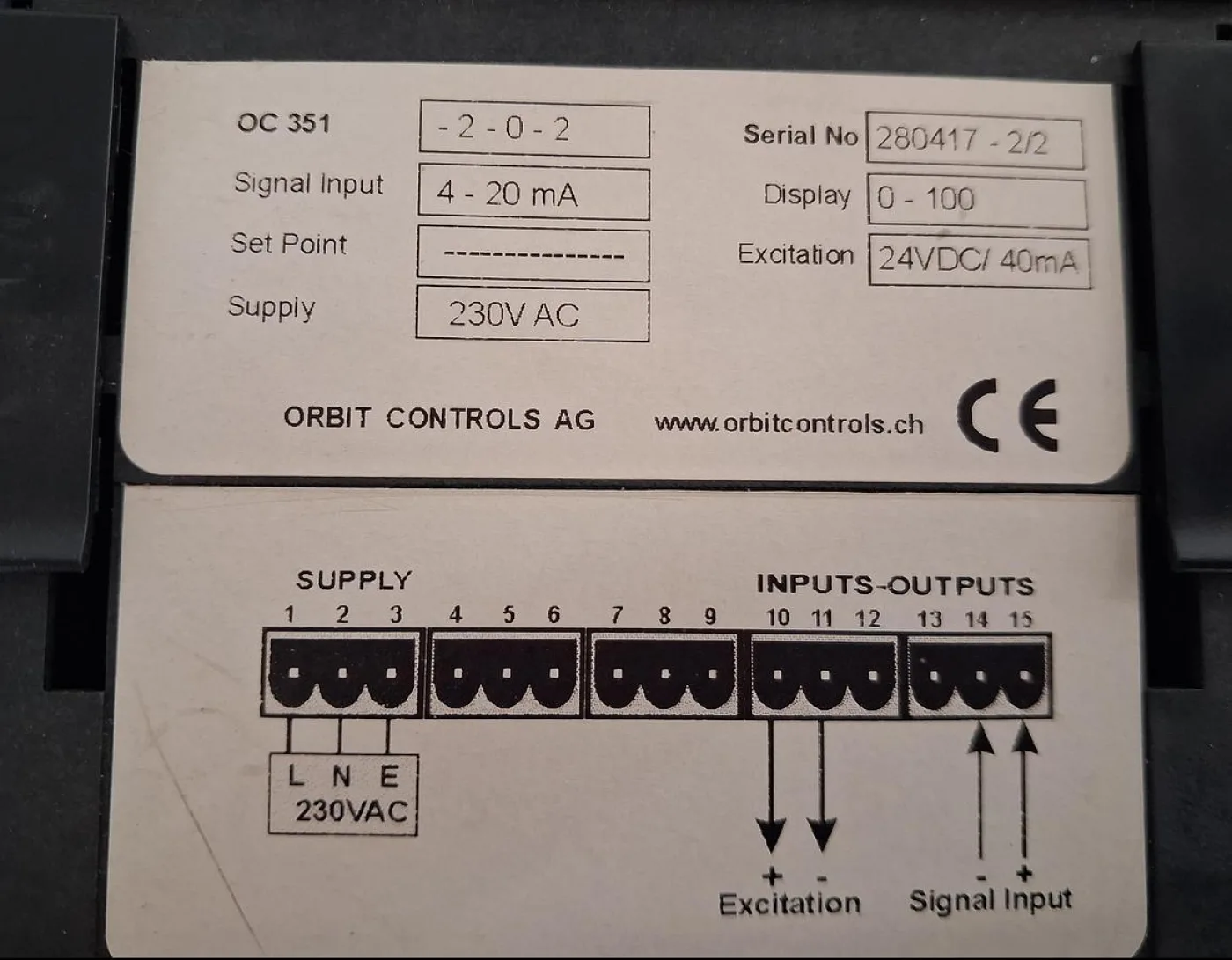 ORBIT CONTROLS OC 351 Digitaler Prozessanzeiger - 4