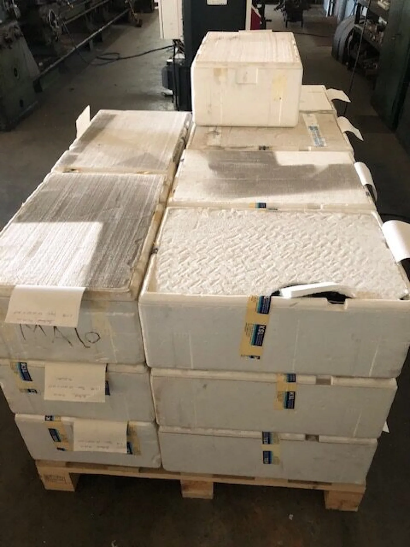 84x Memminger – IRO - MSF storage feeder/yarn feeder for warp knitting, used - 2