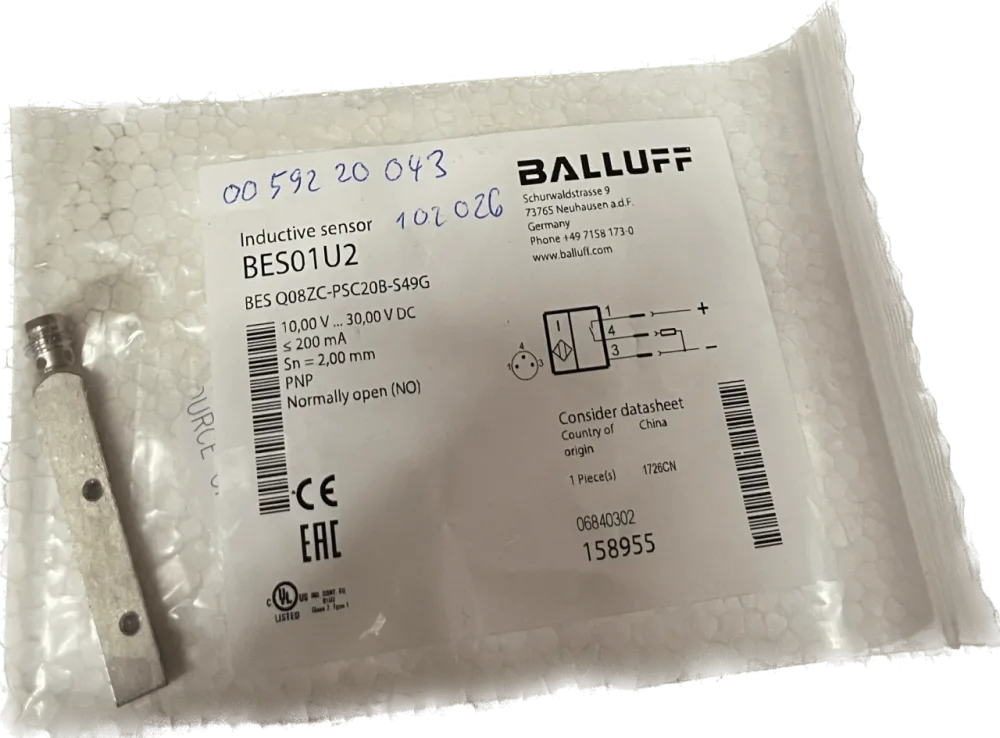 BALLUFF Induktive Standardsensoren mit Vorzugstypen BES Q08ZC-PSC20B-S49G