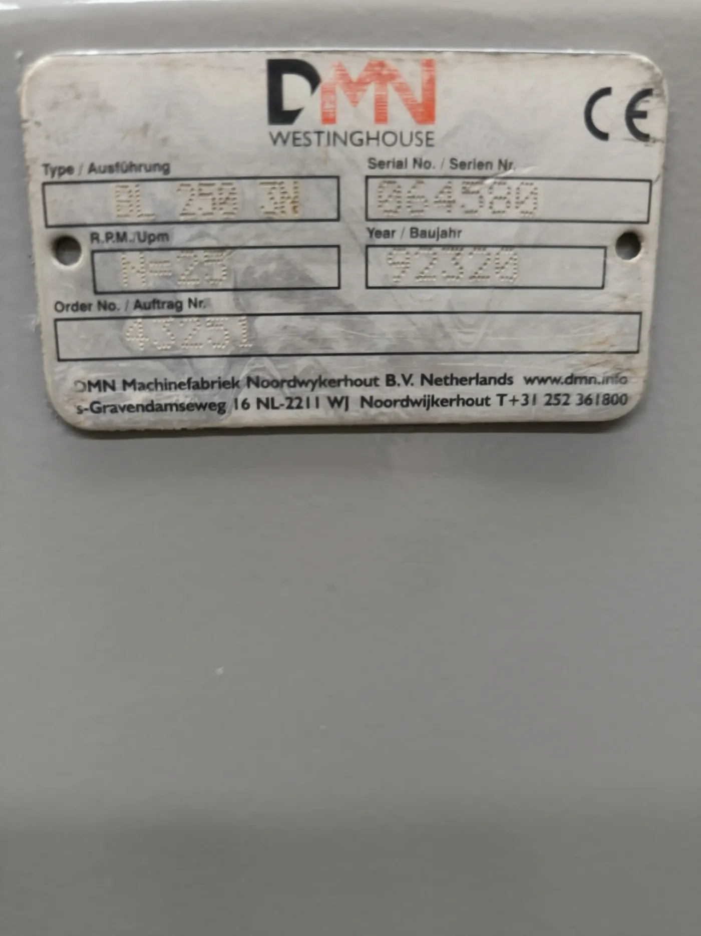 ROTARY VALVE WESTINGHOUSE BL250 3N - 6