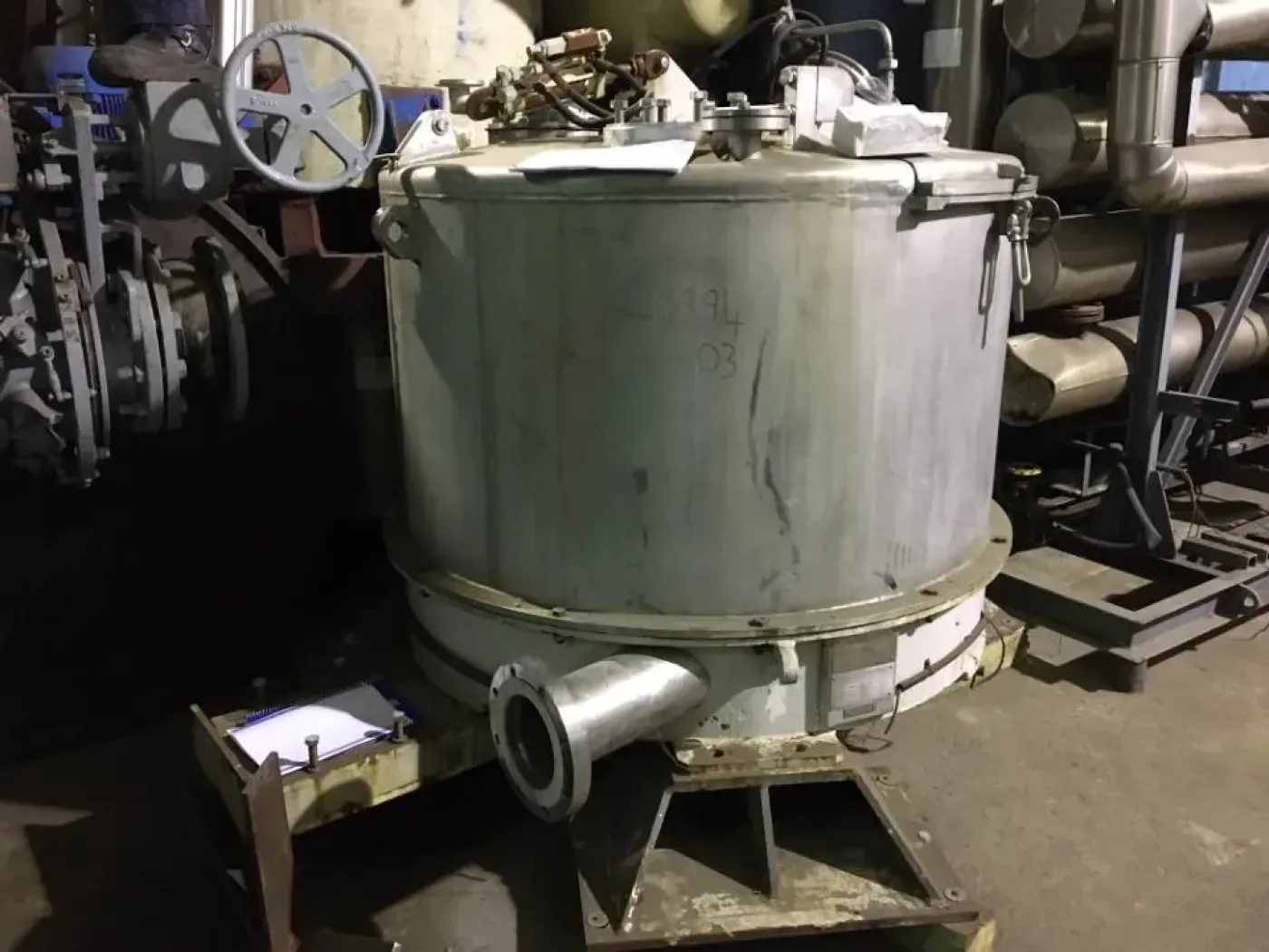 USED KRAUSS MAFFEI DZU125 STAINLESS STEEL CENTRIFUGE 316L - 1