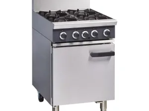 Blue Seal Cobra Natural Gas Range 4 Burner Static Oven CR6D/N - islandcatering