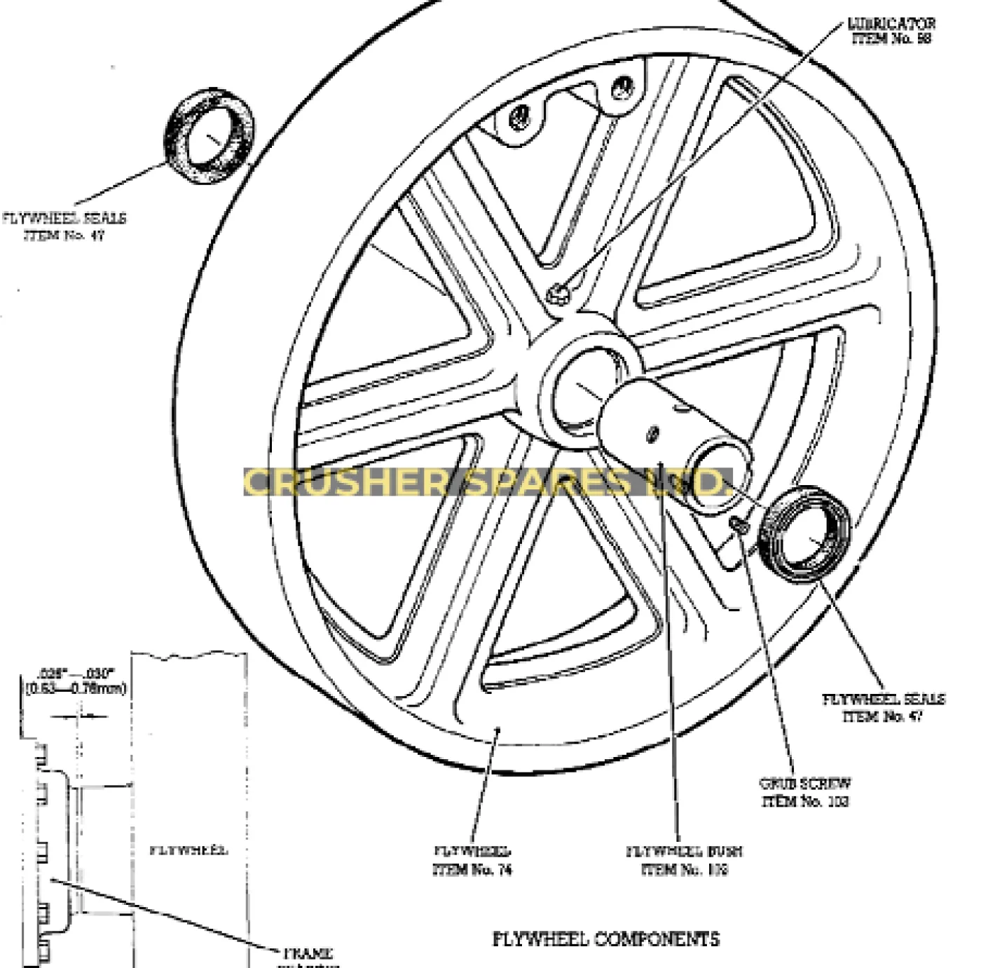 J102.150-160 | Flywheel Bush | Kue-Ken 150-160 | - 2