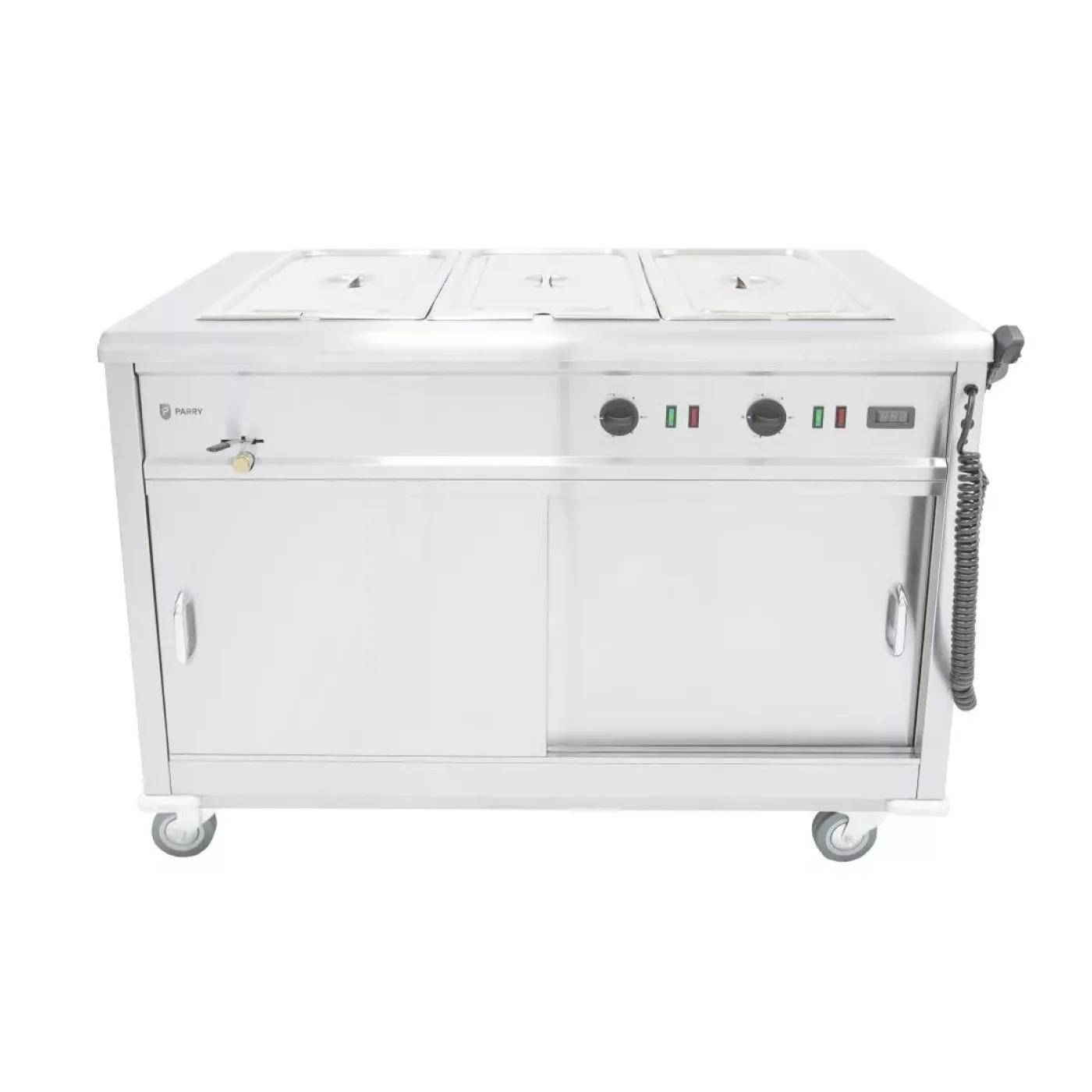 Parry Mobile Servery with Bain Marie Top MSB12 - islandcatering - 5