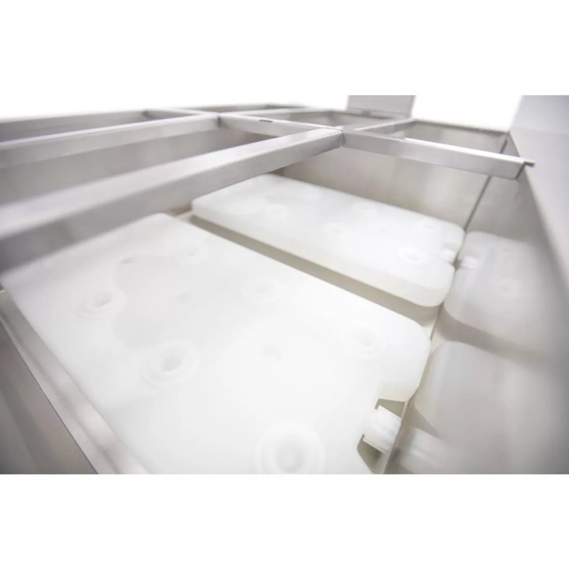 Parry Flexi-Serve Ambient Cupboard with Chilled Well and LED Illuminated Gantry FS-AW2PACK - islandcatering