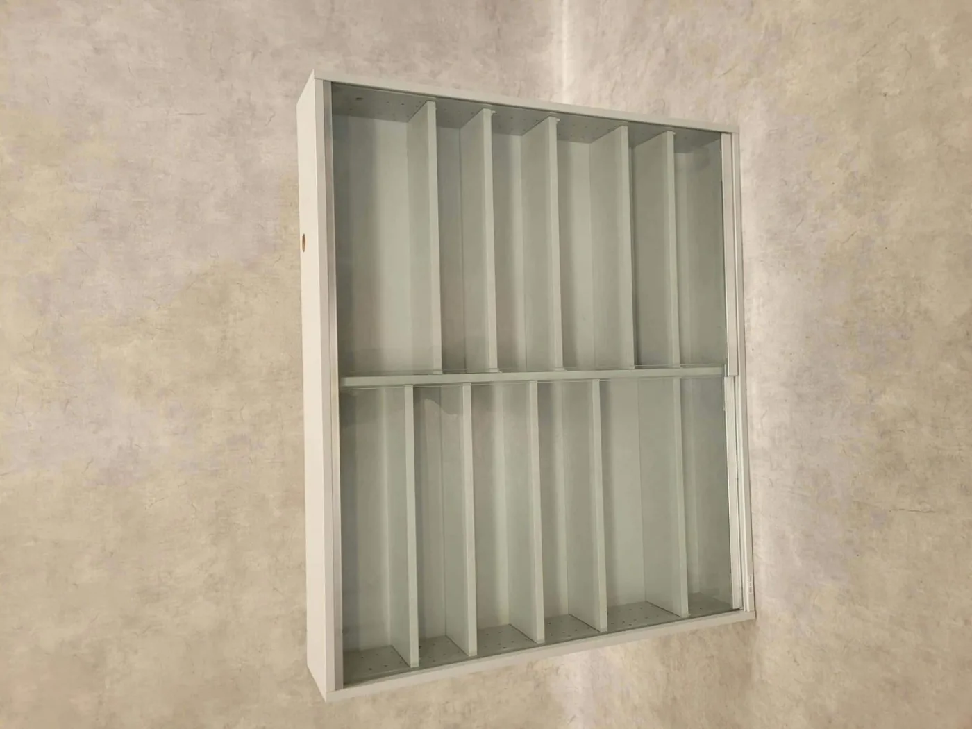 S+B Ophangkast Glazen Schuifdeur Wit 1200 - 1