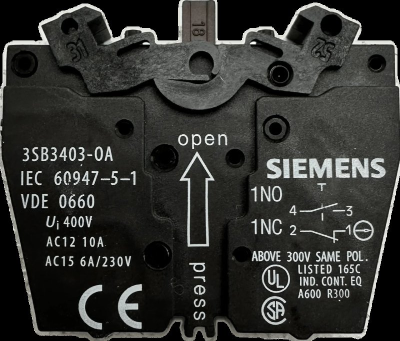 Siemens Schaltelement mit 2 Schaltgliedern (10stck) 3SB3403-0A