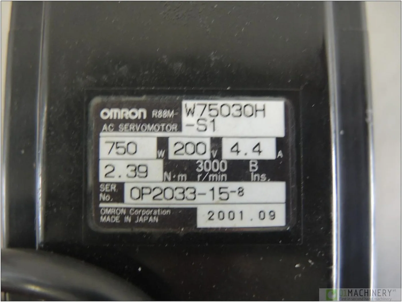 2001 OMRON R88M-W75030H-S1 AI1565 - 5