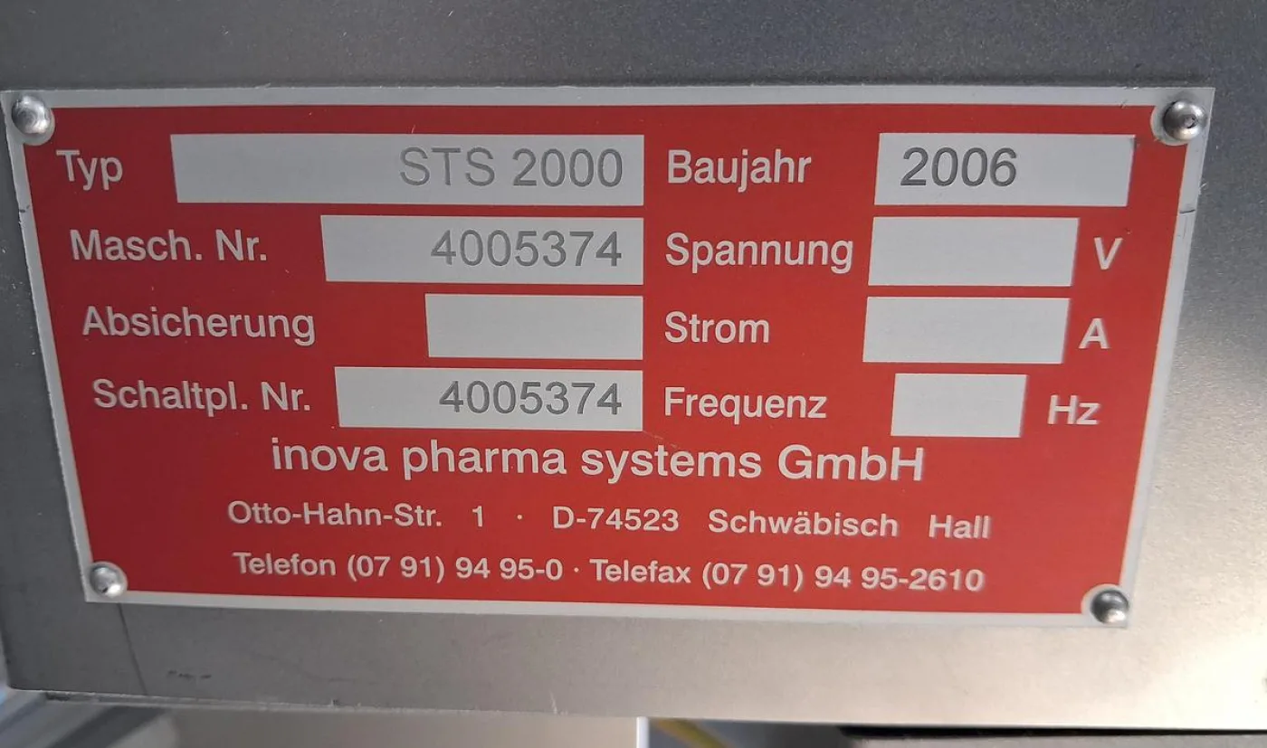 Inova Pharma Systems STS 2000 Vertikales Zuführ- und Transportsystem - 4