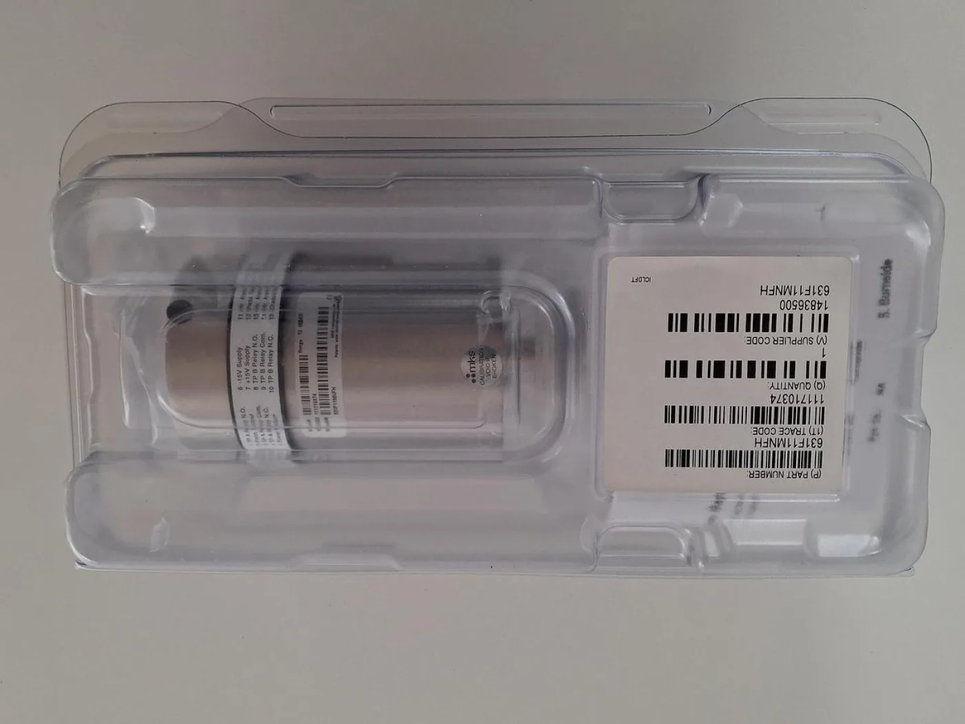 MKS Baratron® Type 631F11MNFH Capacitance Manometer Vacuum Pressure Transducer – New - 6