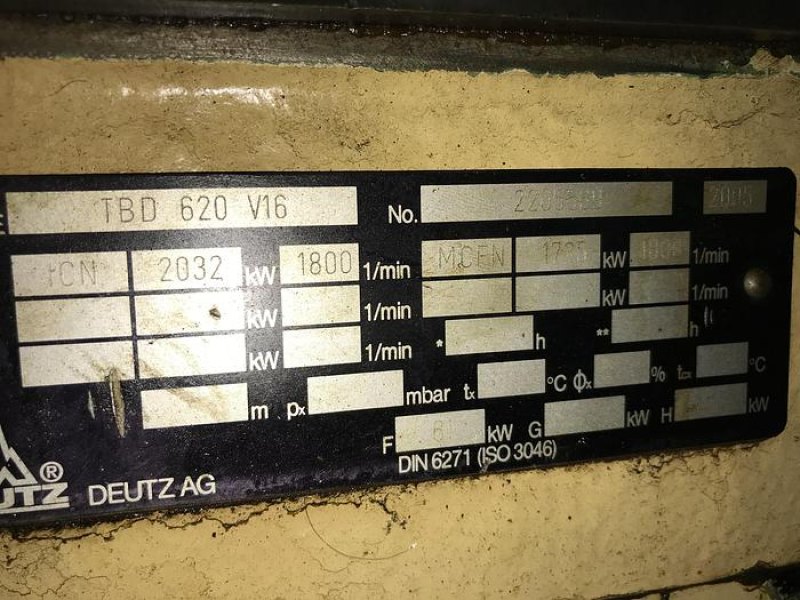 2005 DEUTZ TBD 620-V16