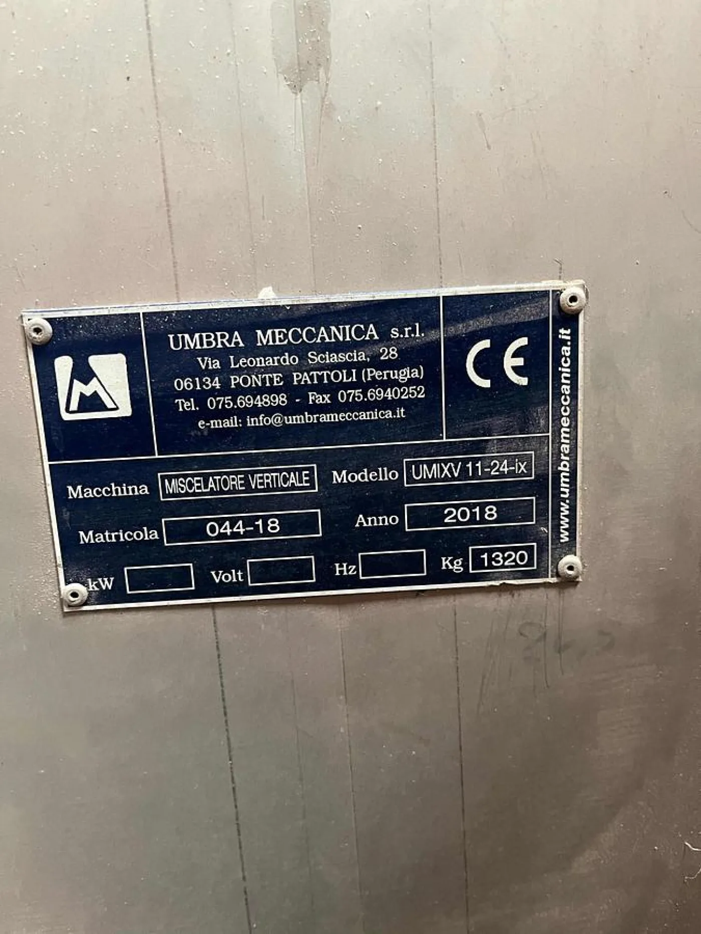2018 UMBRA MECCANICA UMIXV 11/24-ix AI2443 - 2