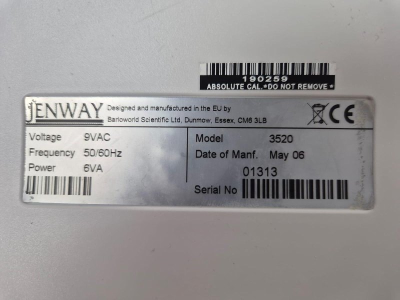 Jenway 3520 pH/mV/temperature Meter