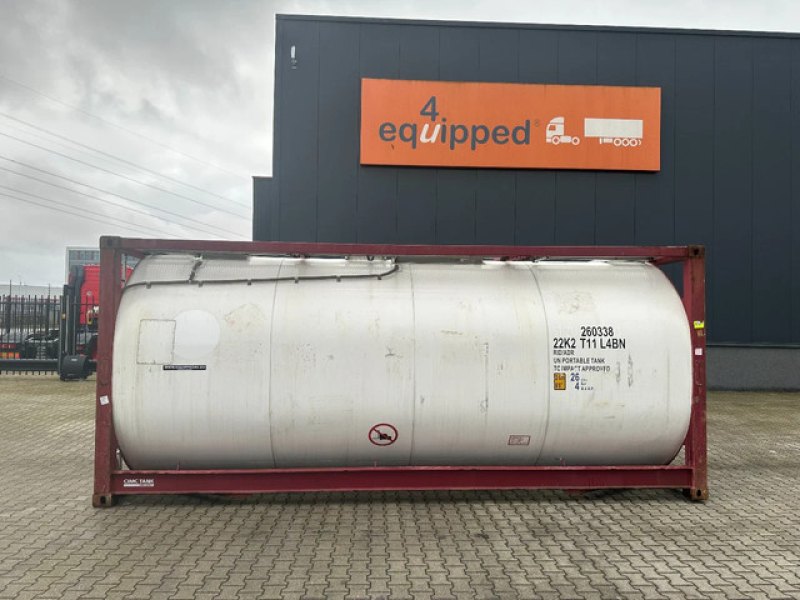 FOOD 20FT ISO / 25.920L-1-COMP. / L4BN / UN Portable / T11 / 5Y – + CSC test: 05-2028