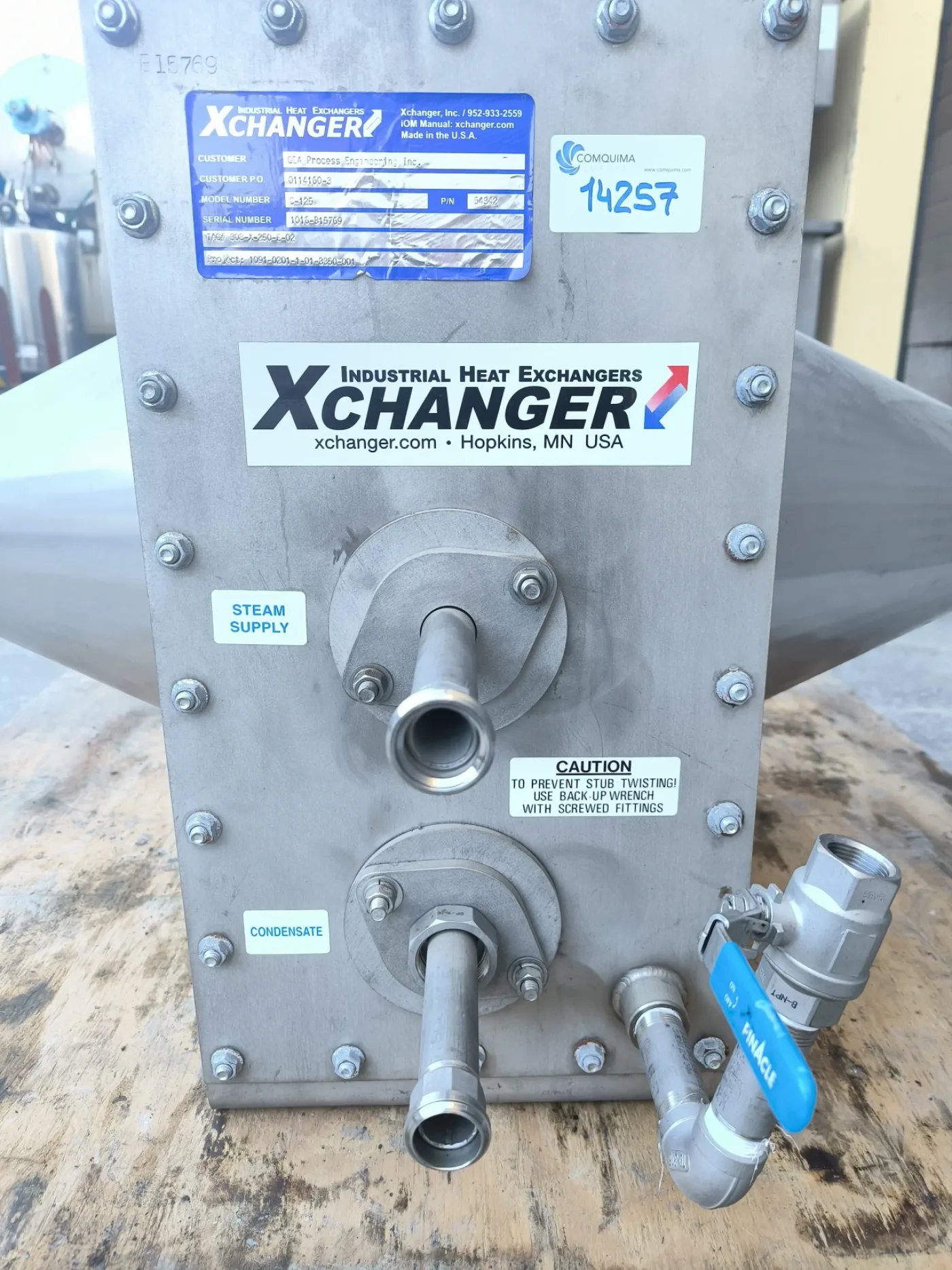 LOW PRESSURE GAS HEAT EXCHANGER XCHANGER C-125 UNUSED - 5