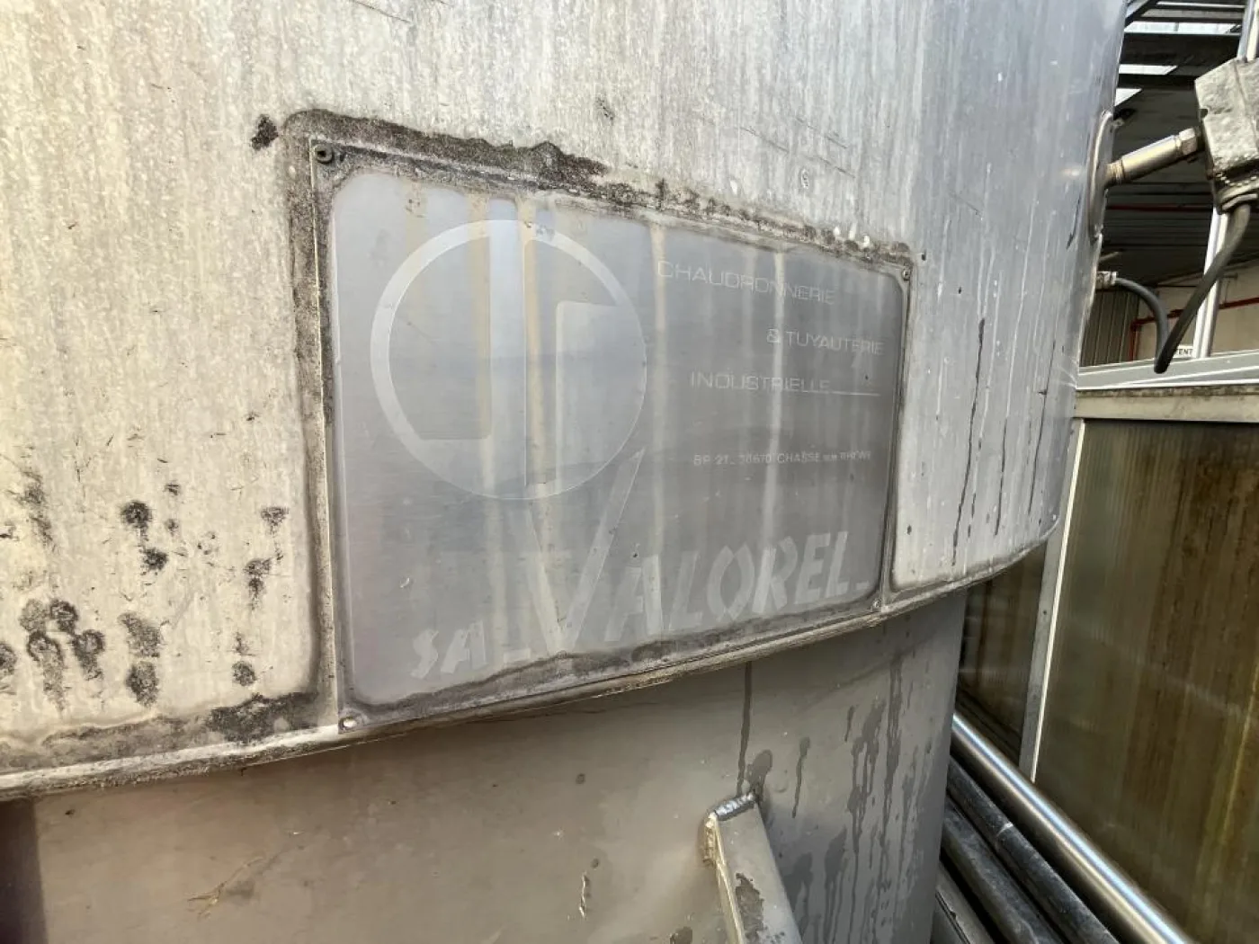 Chaudronnerie Tuyauterie Chaudronnerie Tuyauterie 39000 Litre Vertical Stainless Steel Storage Tank - T4 - 6