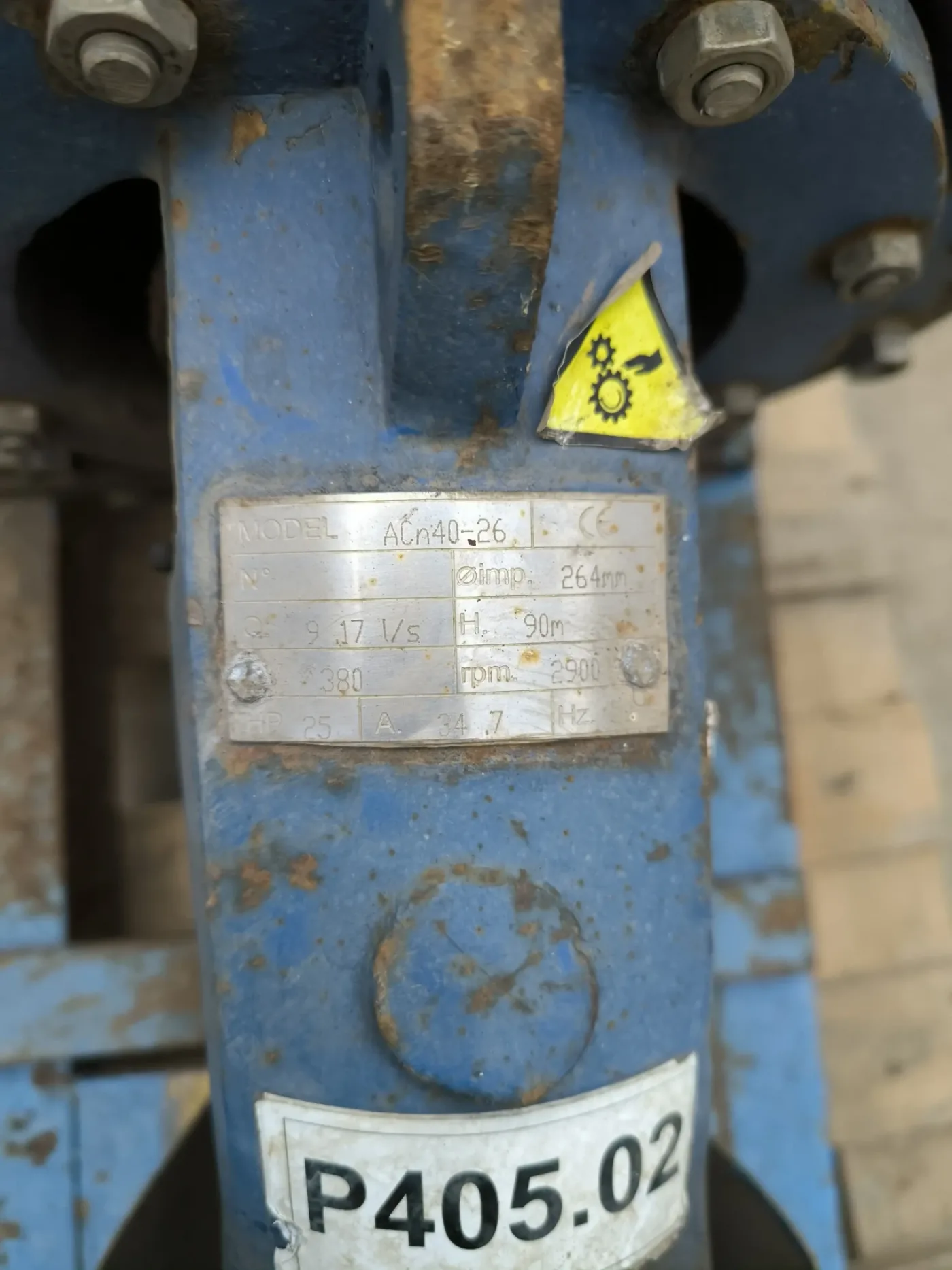 CENTRIFUGAL PUMP ACn40-26 ATEX 33 m3/h - 5