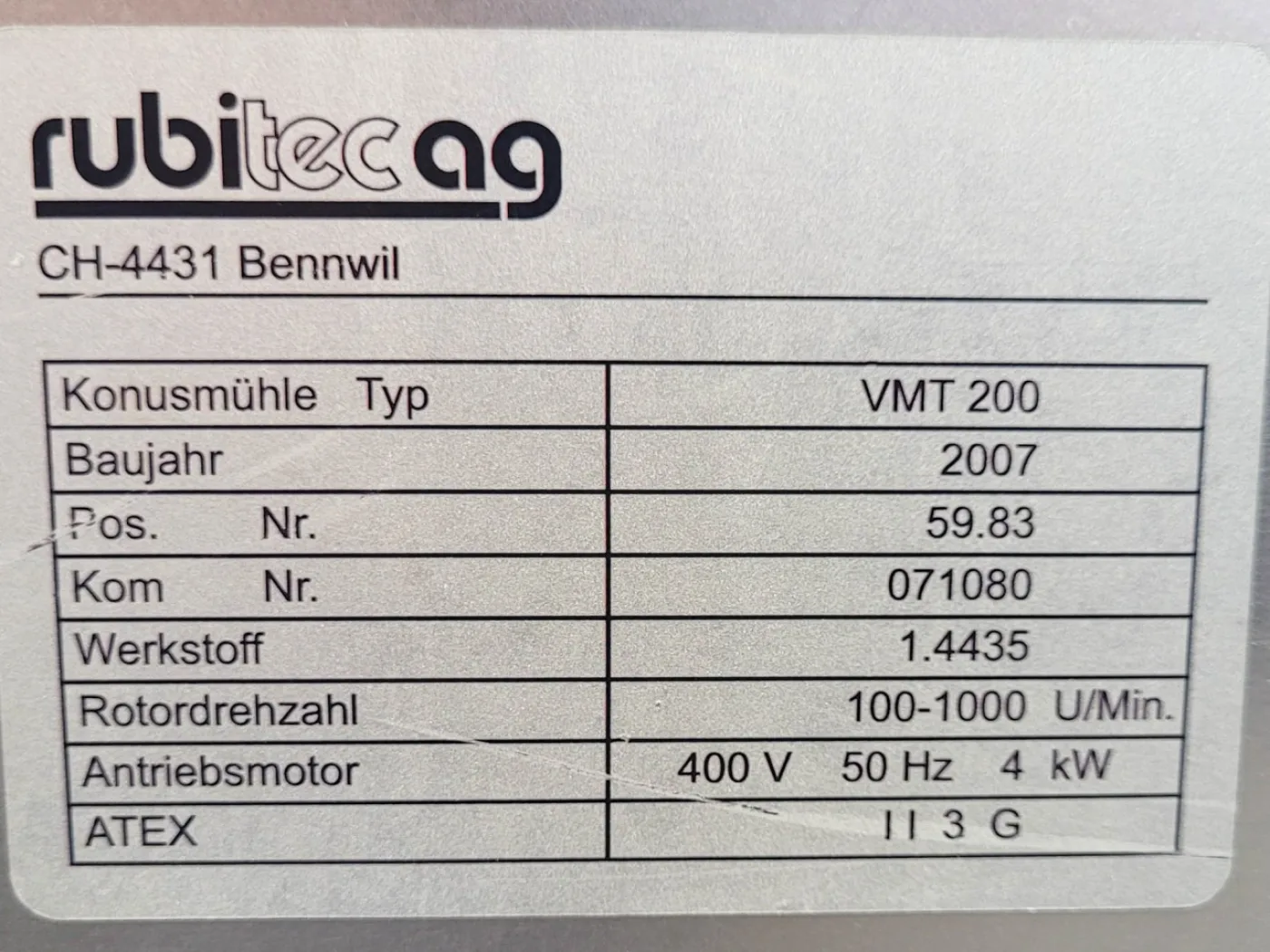 Rubitec VMT 200 - Sieve granulator - 2