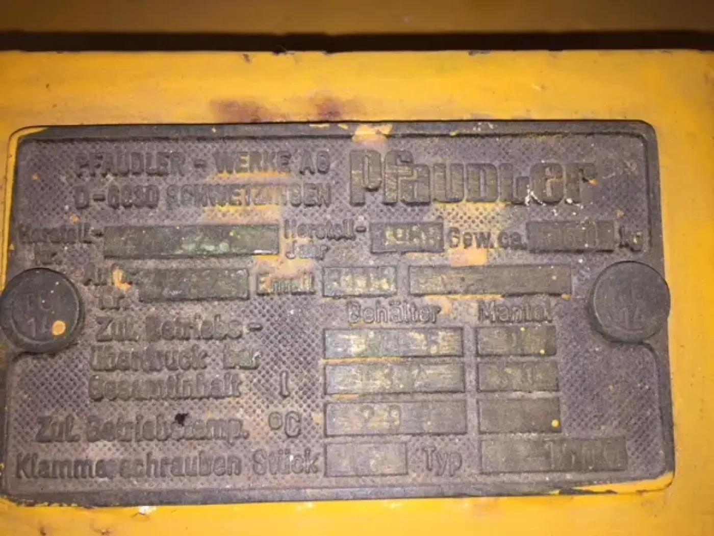 USED PFAUDLER 132 LITER ENAMEL PLATE FILTER - 6